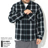 BIG MIKE Heavy Flannel Navy Check L/S Shirt 102335101画像