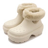 crocs STOMP LINED BOOT STUCCO 208718-160画像