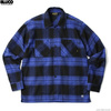 BLUCO OMBRE CHECK FLANNEL SHIRTS (NAVY) 1147画像