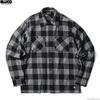 BLUCO BUFFALO CHECK FLANNEL SHIRTS (GRAY) 1148画像