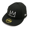 NEW ERA LP 59FIFTY JEAN MICHEL BASQUIAT ジャン=ミシェル・バスキア Crown ブラック 13772511画像