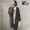 GLIMCLAP Feather yarn Button less long cardigan 15-136-GLA-CD画像
