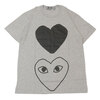PLAY COMME des GARCONS MENS TWO HEART TEE画像