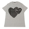 PLAY COMME des GARCONS MENS HEART ON HEART TEE画像