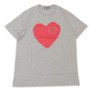 PLAY COMME des GARCONS MENS HEART IN HEART TEE画像