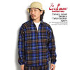 COOKMAN Delivery Jacket Woolmix Tartan Scottish Navy 231-33436画像