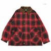 SUGAR CANE OMBRE PLAID HEAVY FLANNEL HUNTING JACKET SC15447画像
