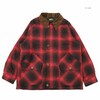 SUGAR CANE OMBRE PLAID HEAVY FLANNEL HUNTING JACKET SC15447画像