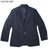 INDIVIDUALIZED CLOTHING WOOL NAVY OXFORD BLAZER navy画像
