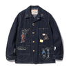 SUGAR CANE 11oz. BLUE DENIM 1920's CARTOON WORK COAT SC15449画像