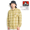 BEN DAVIS HEAVY PLAID SHIRT -BEIGE- G-23780028画像