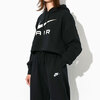 NIKE Womens Air Fleece OS Pullover Hoodie Black FB8650-010画像