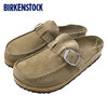 BIRKENSTOCK BUCKLEY SUEDE LEATHER Grey Taupe 1019462画像