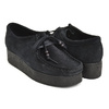 Clarks WOMENS WALLACRAFT BEE BLACK SUEDE 26173497画像
