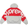 Supreme 23FW Big Logo Jacquard Hooded Sweatshirt HEATHER GREY画像