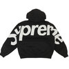 Supreme 23FW Big Logo Jacquard Hooded Sweatshirt BLACK画像