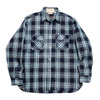 SUGAR CANE FICTION ROMANCE 7.9oz. INDIGO CHECK WORK SHIRT SC29182画像