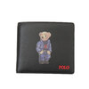 POLO RALPH LAUREN Polo Bear Print Folded Wallet BLACK画像