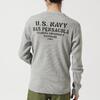 AVIREX LONGSLEEVE WAFFLE T-SHIRT U.S.NAVY 7834130006画像