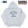 BARNS フラットシーマー パーカー アスレチックプルパーカー プリント CAMP AZTEC BR-24105画像