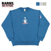 BARNS フラットシーマー クルーネック スウェット アスレチッククルースウェット プリントトレーナー ペンギン BR-24101画像