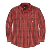 Carhartt LOOSE FIT MIDWEIGHT CHAMBRAY LONG-SLEEVE PLAID SHIRT 105946画像