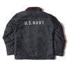 WAREHOUSE Lot 2181 N-1 WINTER JACKET(BLUE JUNGLE CLOTH) NAVY BLUE (NXss-23181) プリント有画像