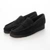 Clarks WallabeeLoafer BLACK SUEDE 26173509画像