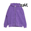 X-girl FACE & CURSIVE LOGO ZIP UP SWEAT HOODIE 105241012005画像