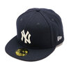 NEW ERA 59FIFTY MLB Leather Logo ニューヨーク・ヤンキース ネイビー 13751132画像