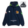 X-LARGE TIGER EMBROIDERY HOODED SWEATSHIRT 101241012014画像