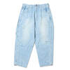 Liberaiders STAMPED DENIM SARROUEL PANTS LIGHT BLUE 707032401-L060画像