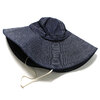 orslow US NAVY WIDE BRIM DENIM HAT UNISEX DENIM ONE WASH 03--001W-81WIDE画像
