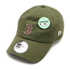 NEW ERA カジュアルクラシック MLB Casual Classic ボストン・レッドソックス ミッドロゴ オリーブ × マルチカラー 14109546画像