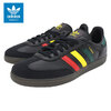 adidas Originals SAMBA OG Core Black/Yellow/College Green IH3119画像