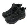 MERRELL W MOAB 3 SYNTHETIC MID GORE-TEX BLACK/BLACK J500424画像