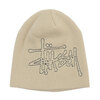 STUSSY STITCH BASIC LOGO SKULLCAP SAND画像