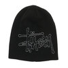 STUSSY STITCH BASIC LOGO SKULLCAP BLACK画像