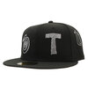 STUSSY NEW ERA 59FIFTY RANSOM EMBROIDERED BLACK画像