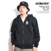 DOUBLE STEAL Tagging LOGO Zip Parka -BLACK- 925-12094画像