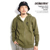 DOUBLE STEAL Tagging LOGO Zip Parka -OLIVE- 925-12094画像