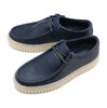 Clarks Torhill Lo NAVY LEATHER 26176216画像