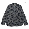 MOMOTARO JEANS INDIGO JACQUARD SHIRTS MXLS1015画像