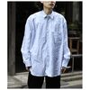 INTERIM LIMITED HYPER BIG STRIPE COTTON POPLIN REGULAR COLLAR SHIRTS IT23A130画像