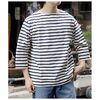 Scye Striped Cotton Jersey Basque Shirt 5724-21716画像