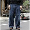 Scye Selvedge Denim Used Wash Wide Leg Jeans 5724-81517画像