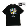 NEW ERA 半袖 コットン Tシャツ Pokémon ポケモン ピカチュウ イーブイフレンズ ブラック レギュラーフィット 14124672画像