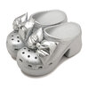 crocs Siren Metallic Bow Clog Silver-Metallic 210050-0P1画像