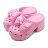 crocs Siren Bow Clog Pink-Tweed 210000-6WY画像