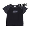 X-girl SPRAY PRINT AND EMBROIDERY S/S RAGLAN BABY TEE 105241011021画像